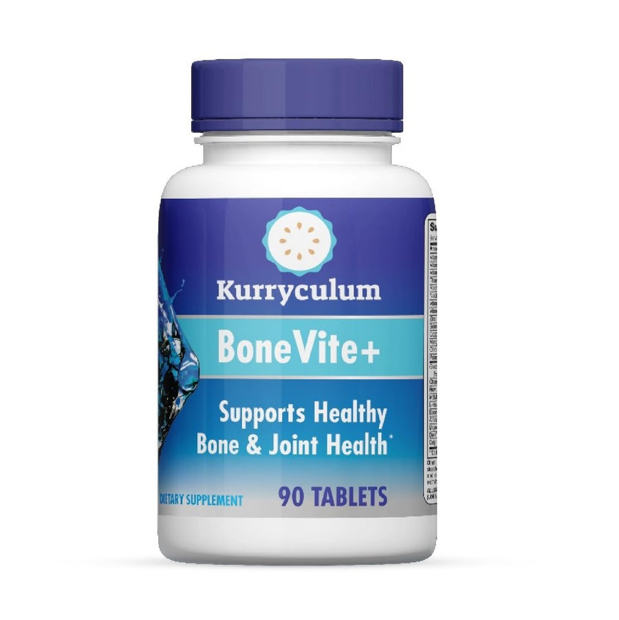Kurryculum BoneVite+ — Glucosamine, Chondroitin & Elderberry Bone & Joint Support (90 Tablets)