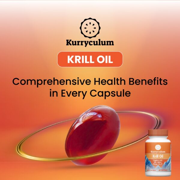 Kurryculum Omega-3 Supplement for Brain, Heart and Joint Health, 60 Softgels - Image 3