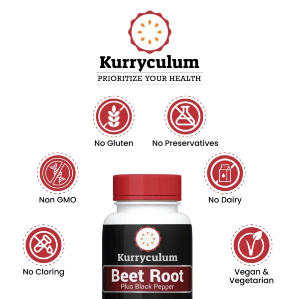 Kurryculum Beet Root Grain-Free Tablets, 60 Count - Image 3