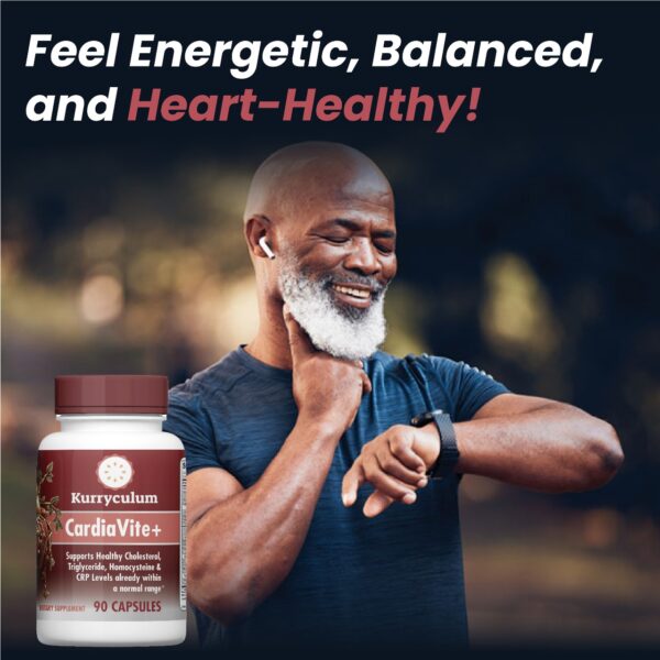 Kurryculum CardiaVite+ Gluten-Free, Zero Calorie Heart Support 90 Count - Image 5