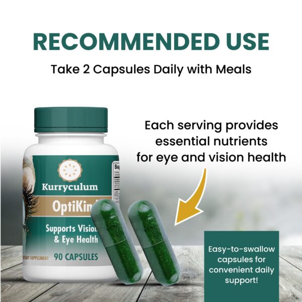Kurryculum Optikind Eye Health Supplement, 90 Count, Lutein, Glutathione - Image 7