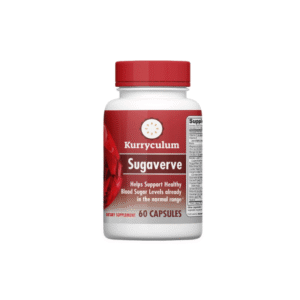 Kurryculum SugaVerve Gluten-Free Sugar Support Dietary Supplements with Cinnamon, 60 Count